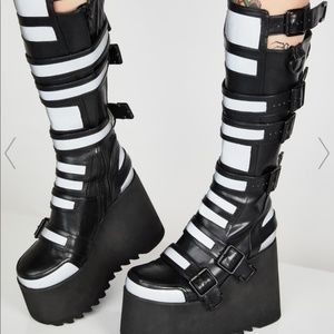 Demonia reflective boots